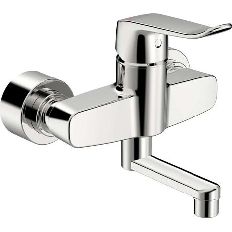 HANSA HANSAclinca Mitigeur de lavabo, saillie 177 mm, chromé, (1/3)