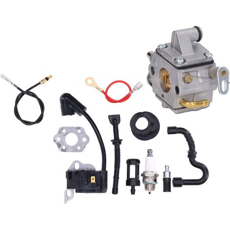 Kit Joint Carburateur Bougie Filtre Air Essence Pièces Rechange Compatible C1QS57A C1QS57B Moteur 43cc Tondeuse (1/5)