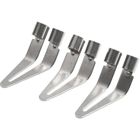 Juego de 3 puntas lisas para soldar plástico, puntas de soldadura de plástico, soldador, hierro, cabezal alisador de plástico