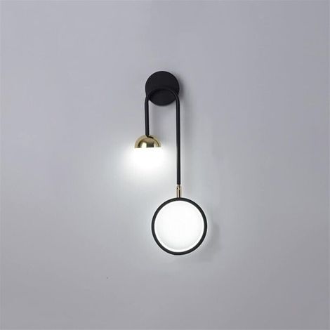 Modern Wall Sconce, 13W Acrylic Wall Light, Vintage Wall Sconce, Industrial Wall Sconce, Retro Lampshade, Metal Wall Sconce, Perfect for Kitchen, Restaurant, Loft (1/5)