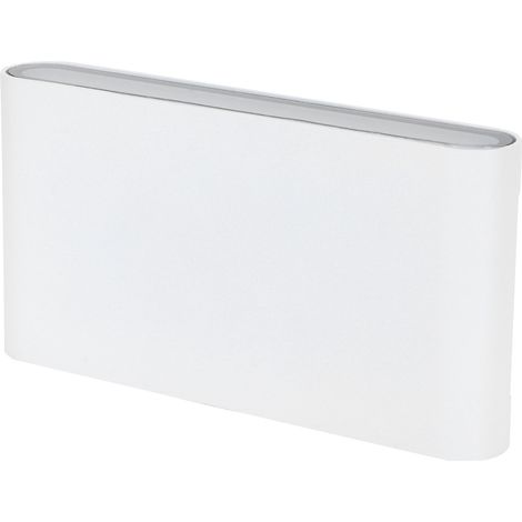 Applique murale LED 12W COB en aluminium, luminaire d'extérieur pour jardin, étanche IP65, AC85-265V (boîtier blanc, lumière chaude) (1/5)