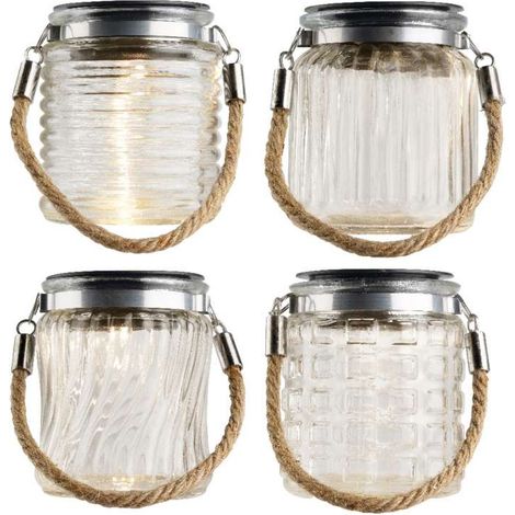 Kaemingk Barattolo Led Trasparente Solare