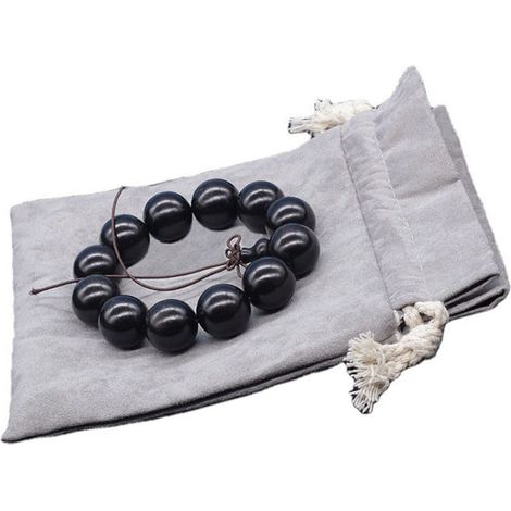 Stoff-Schmuckbeutel mit Kordelzug zur Aufbewahrung von Buddha-Perlen und Zubehör (Größe L) (1/5)