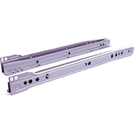 GUIDE PER CASSETTI A RULLINO - 350 MM. - ARGENTO (1/2)