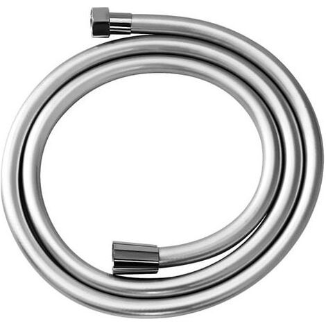 Tuyau de douche flexible pour salle de bains 2000 mm, anti-pliures, finition brillante chromée, raccord fileté universel 1/2" (1/4)