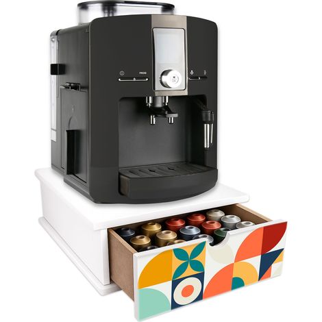 Lupia - Cassetto Porta Cialde Caffè e Porta Capsule 27x33x11 cm GEOMETRIC PATTERN