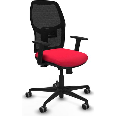 Chaise bureau piqueras y crespo Alfera noir accoudoirs ajustables (1/2)