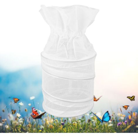 Butterflies Cage Observateur Habitat en Mesh Transparent Cage de 18cm avec Fonctionnalités Portables et Multiusage (1/5)