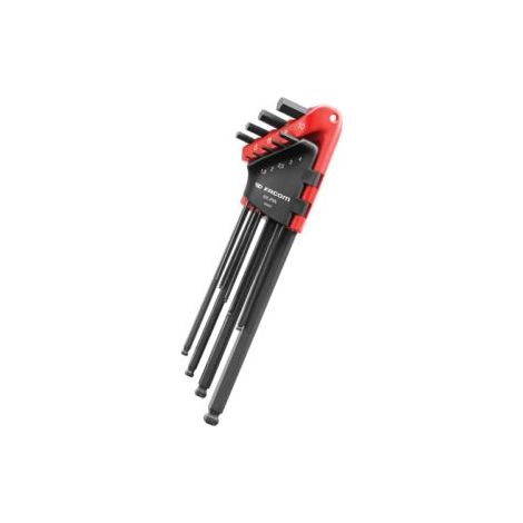 83S.JP9AL Hex Key Wallet Set of 9 Metric (1.5-10mm)