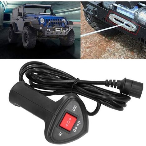 Télécommande Treuil Électrique - Câble 2,8 M - Pour Véhicule Tout-Terrain - 1 Pièce (1/4)