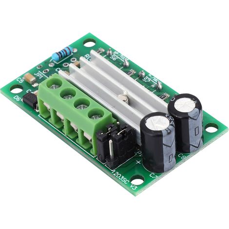Drehzahlregler für Gleichstrommotoren (PWM-Reglermodul) mit Drucktaster, 6 V, 12 V, 24 V, 2-Tasten-Drehzahlregler (1/5)