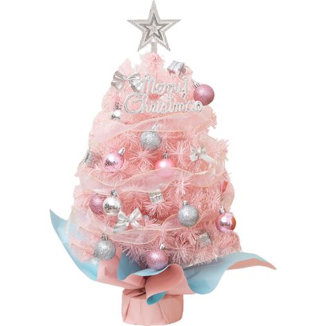 Sapin de table avec guirlande lumineuse LED, mini sapin artificiel lumineux pour la décoration de la maison, 45 cm (1/5)