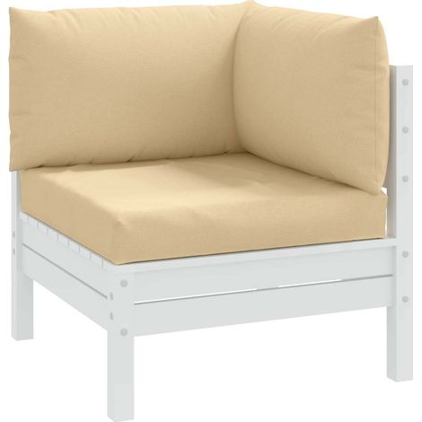 Palettenkissen 3-tlg. Melange Beige Stoff