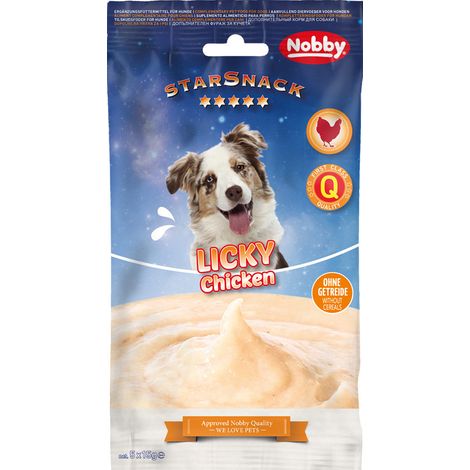Nobby Hundesnack Adult Schleckcreme getreidefrei StarSnack 5 x 15 g Licky Chicken (1/3)