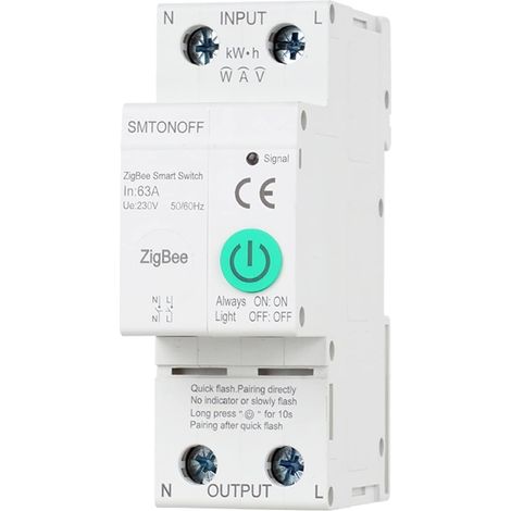 Moniteur d'énergie Domestique Intelligent Tuya Smart ZigBee Compteur d'énergie IoT basculer sous Tension Protection Contre Les surcharges Compteur prépayé Moniteur d'électricité en Temps réel (1/5)
