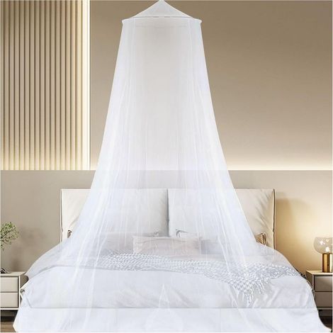 Moustiquaire Universelle pour Lit Double, Pliable, Tulle Léger pour Voyage & Intérieur (1/5)