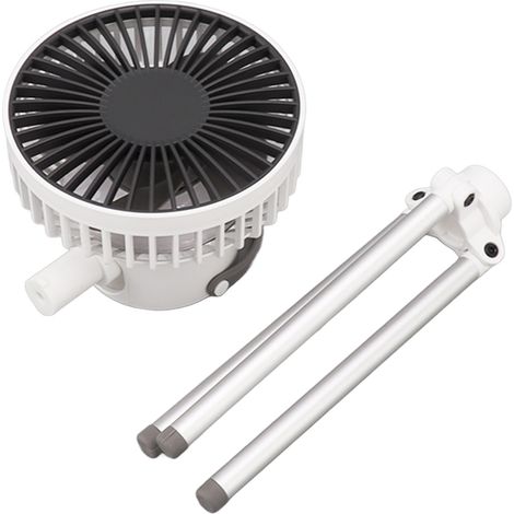 Ventilateur de camping intelligent à 3 vitesses, rechargeable par USB, petit ventilateur avec trépied pour pique-nique en plein air (1/5)