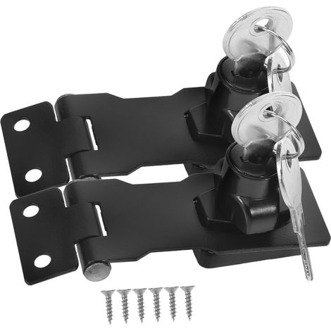 Garneck Lot de 2 verrous à barillet en acier inoxydable, porte (1/5)