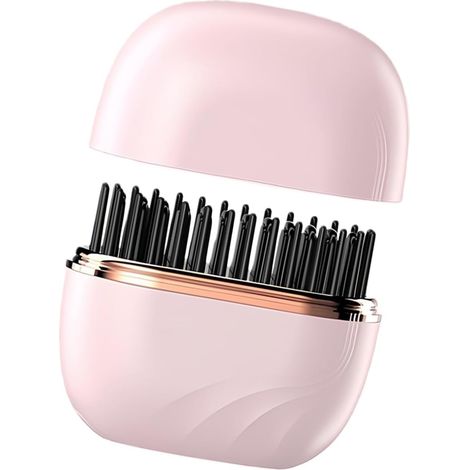 Brosse à cheveux de voyage avec chargement 160 °C à 200 °C - Contrôle de la température - ABS sûr - Idéal pour la maison ou les activités - Portable - Chargement USB (1/4)