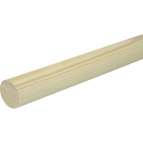 FN Neuhofer Rundstab 100 cm 40 x 40 mm Fichte/Kiefer Sockelleiste (1/3)