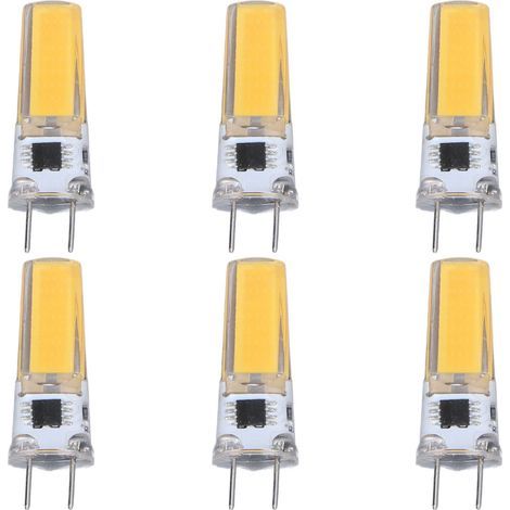 Ampoule LED G8 5W, variable 2508 COB, économie d'énergie, Installation facile, 360 degrés, 50000 heures, ampoules stables, 100 à 120V, 6 pièces (1/5)