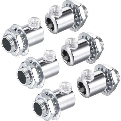 6 Pack Metall Kabelverschraubung Kabelklemmen Schraubverschluss Chromé (1/5)