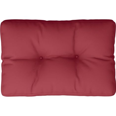 Maison Exclusive - Cuscino per Pallet Rosso Vino 50x40x12 cm in Tessuto