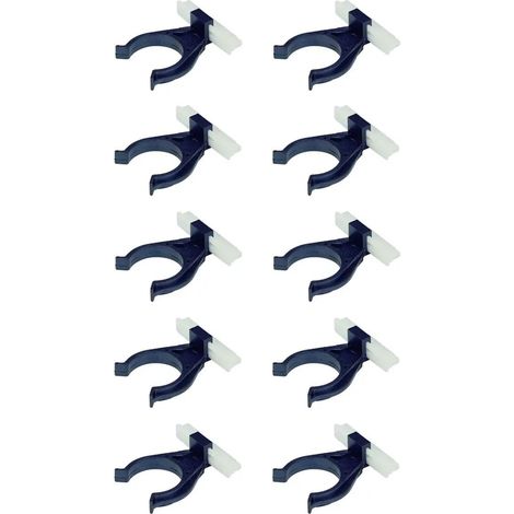 cyclingcolors 10x Gancio per battiscopa zoccolo cucina universale clip piedini zoccalatura plastica zoccolino, Ø 34mm