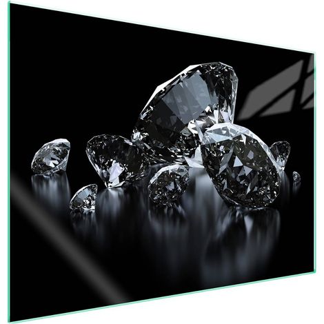 Plaque de protection en verre pour poêle 70x52 Diamant (1/5)