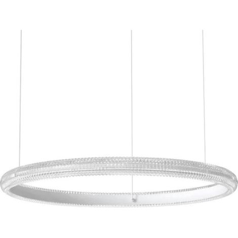 Ideal Lux MIRACLE 60cm LED Integrierte LED-Pendelleuchte Deckenleuchte Weiß 3000K (1/2)