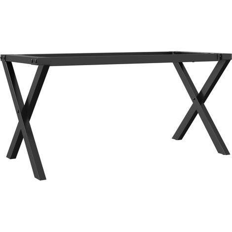 Maison Exclusive - Couchtisch-Gestell in X-Form 90x30x43 cm Stahl