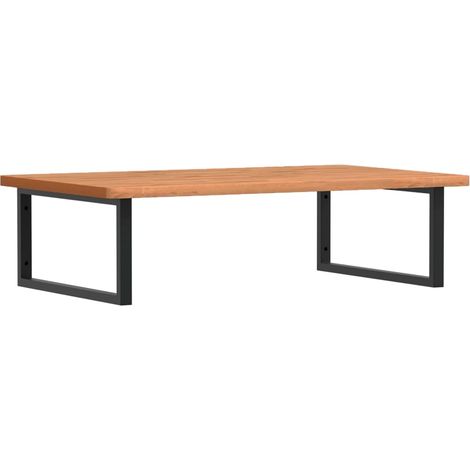 Maison Exclusive - Waschbeckenregal Wandmontage Stahl und Massivh