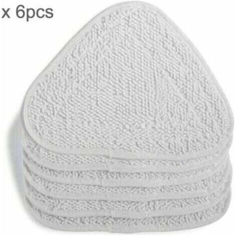 6X Replacement Covers for Vileda Steam Steam Cleaner Replacement Cover 100 Hot Spray Mop, Family Pack, White, (1/4)