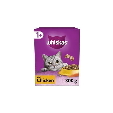 Whiskas 1+ Chicken Adult Dry Cat Food - 300g - 812241