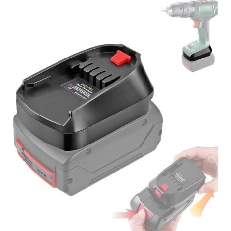 QORVA-Adaptateur de batterie Bosch Professional 18 V, adaptateur de batterie BOSB18C pour batterie Bosch Professional 18 V BAT619 BAT620 pour outils électriques Bosch Home & Garden