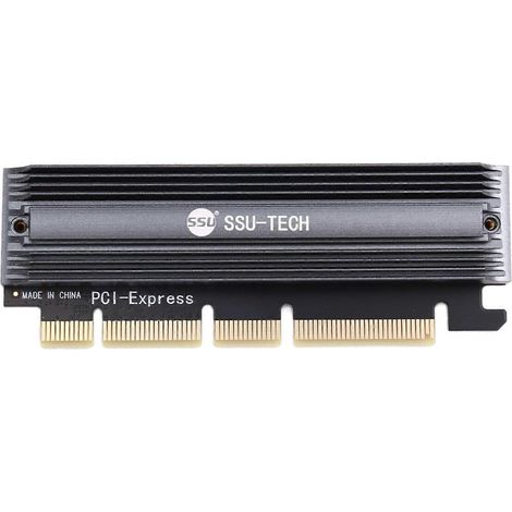 PCIe 4.0 zu M.2 NVMe High Speed 64 Gbit/s SSD-Adapterkarte, Full Speed M.2 zu PCI-E x16 SSD-Erweiterungskarte für Desktop-PCs (1/5)
