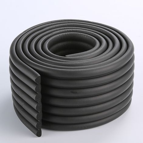 Universel Rouleau en Mousse, 200cm x 80mm x 8mm, Epaissir Mousse Antichoc Sécurité épreuvage pour Bébé Tout Usage Anti-Crash Protection, Souple et Flexible, Noir (1/3)