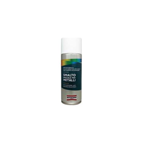 SMALTO SPECIALE METALLO SPRAY- - ml.400 nero intenso opaco RAL 9005 (3850) - 6 pezzi AREXONS