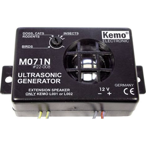 Deterrente per animali nocivi ad ultrasuoni Kemo M071N (1/4)
