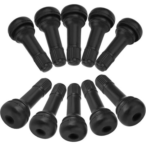 10 Stück TR413 Kurzschaft-Reifenventile aus Gummi für Autoräder