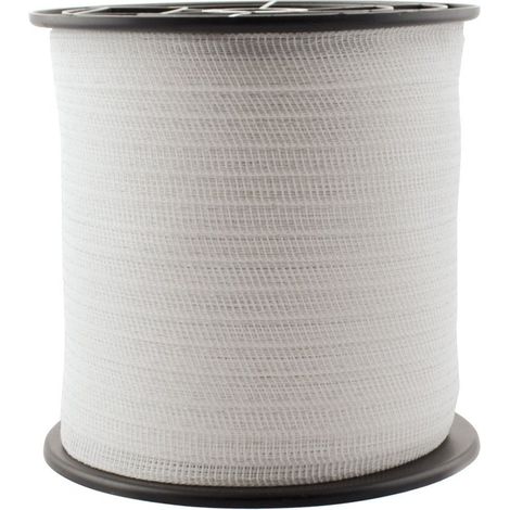 Banda per recinzioni elettriche da 2cm lunga 200m x 4 conduttori acciaio da 0.16mm Bianca: 1 pz banda 2cm bianca