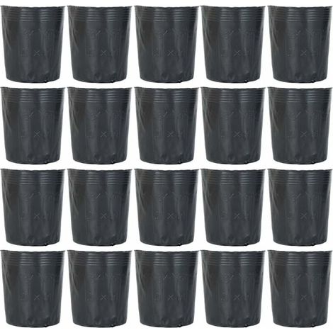 300 macetas de plástico para jardinería de plantas, macetas de iniciación degradables, macetas de nutrición para flores de jardín, herramienta de jardín para suculentas, esquejes, plántulas, 12x12cm (1/5)