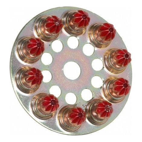 Caja de 10 discos con 10 cargas de polvo 6,3/10 rojo fuerte SPIT - 011658 (1/4)