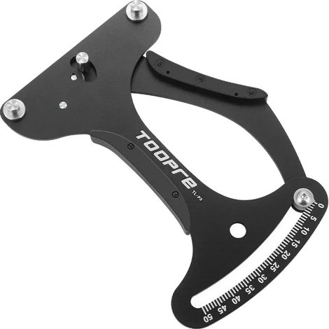 Medidor de tensión de radios de bicicleta, aleación de aluminio, mediciones precisas, negro. (1/2)