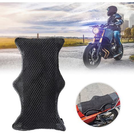 Coussin moto double couche anti-UV imperméable, tapis de siège antidérapant, housse de protection en mesh pour motocyclette (1/5)