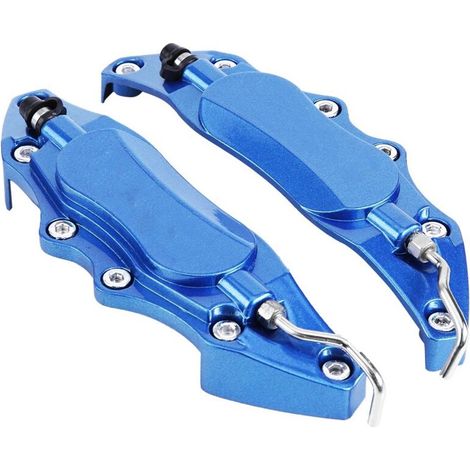 2pcs couvercle de protection d'étrier de frein en aluminium de voiture pour moyeu de roue 14in-15in Small (1/5)