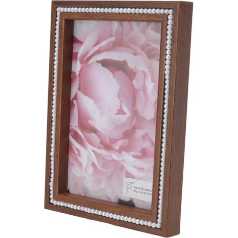 Cadre photo vintage, aspect raffiné, porte transparente, ornement pour la décoration intérieure, cadeau de Noël, taille S (12,1 x 17,2 x 2 cm / 4,7 x 6,8 x 0,8 pouces) (1/5)