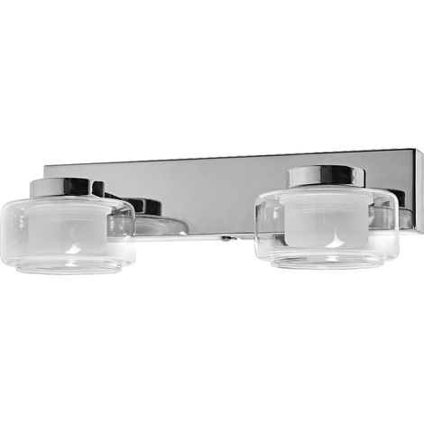 LEDVANCE ORBIS Flame Wand- und Deckenleuchte mit LED, Chrom, 11W, 700lm, 3000/4000K, Farbtemperatur über Wandschalter einstellbar (kaltweiß/warmweiß), IP44 Schutz vor Fremdkörpern und Spritzwasser (1/4)