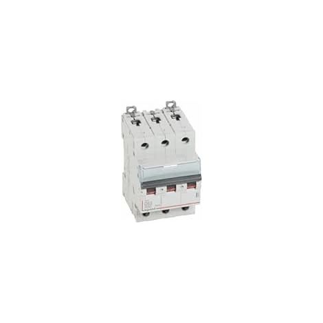 Legrand 408065 Dreipoliger Leistungsschalter 63 A – 3-polig, D-Charakteristik – 6/10 kA – mit Schraubanschluss – Dx3