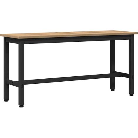 Panchina da pranzo Rovere artigianale 100 x 32,5 x 48,5 cm vidaXL